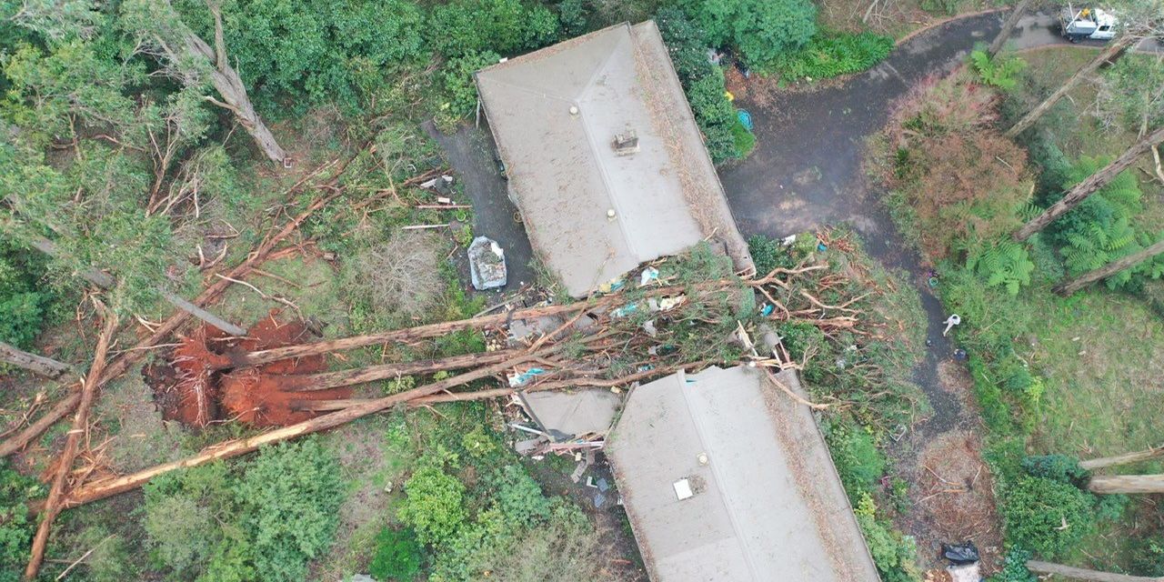 Surveying the storm devastation across Victoria
