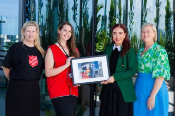 The Suncorp Team with the Salvation Army 