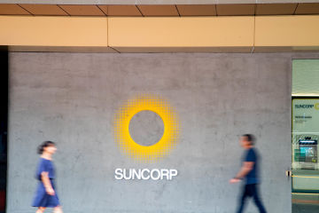 Suncorp logo and ATM