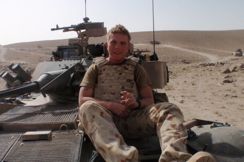 Adrian Roszkowski in Afghanistan