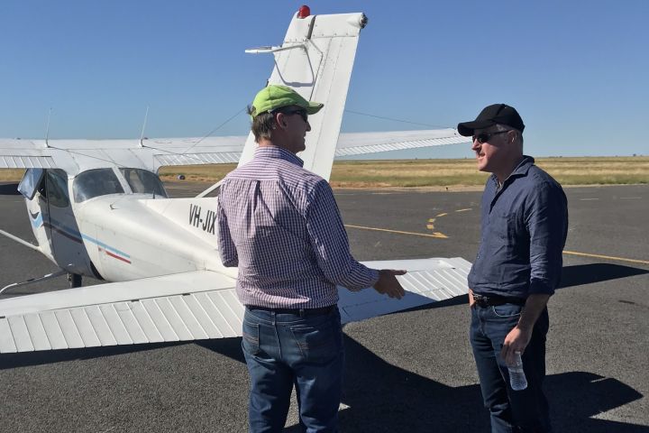 David Carter about to tour the Julia Creek district 