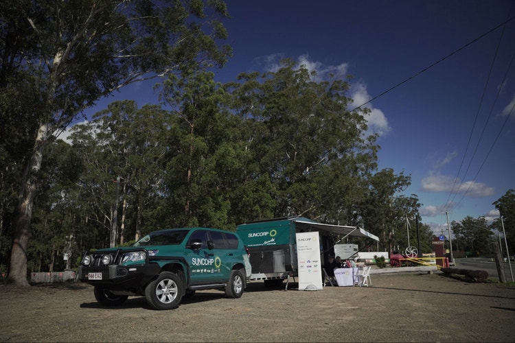Suncorp disaster hub parked in port macquarie