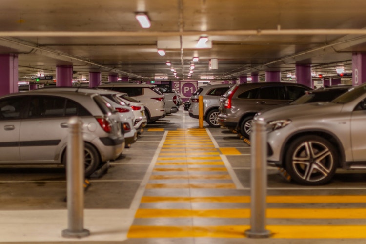 busy car park full of cars