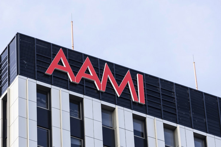 AAMI sign on top of building